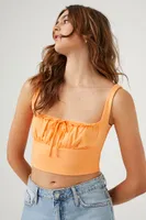 Women's Shirred Crop Top