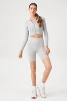 Women's Active Seamless Bustier Jacket in Heather Grey Small