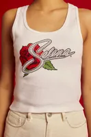 Women's Selena Graphic Tank Top White