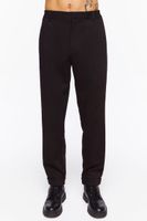 Men Straight-Leg Trousers in Black, XXL