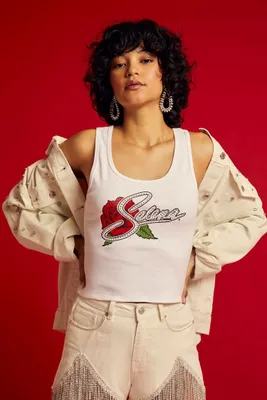 Women's Selena Graphic Tank Top White