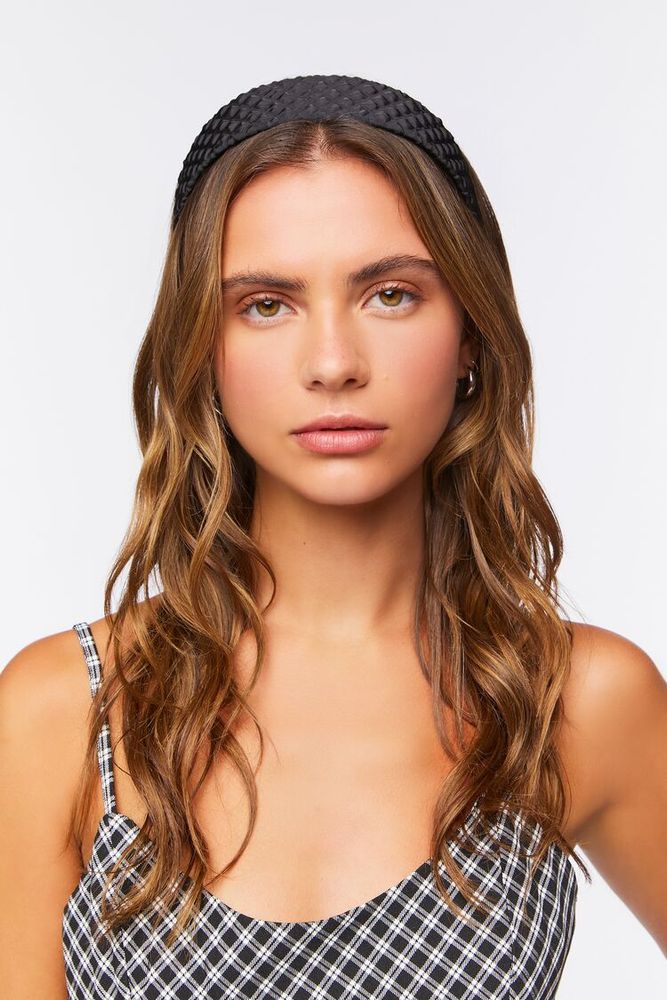 Textured Headband in Black