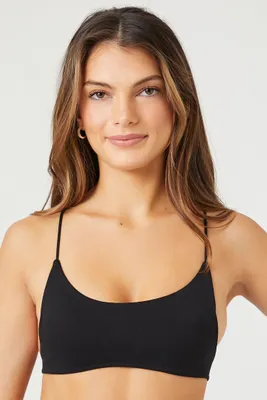 Forever 21 Women's Seamless Ribbed Bralette in Neon Pink Large
