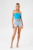 Women's Cropped Tube Top in Marina, XL