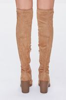 Women's Faux Suede Over-the-Knee Boots in Tan, 7.5