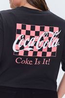 Women's Coca Cola Graphic T-Shirt in Black, 0X