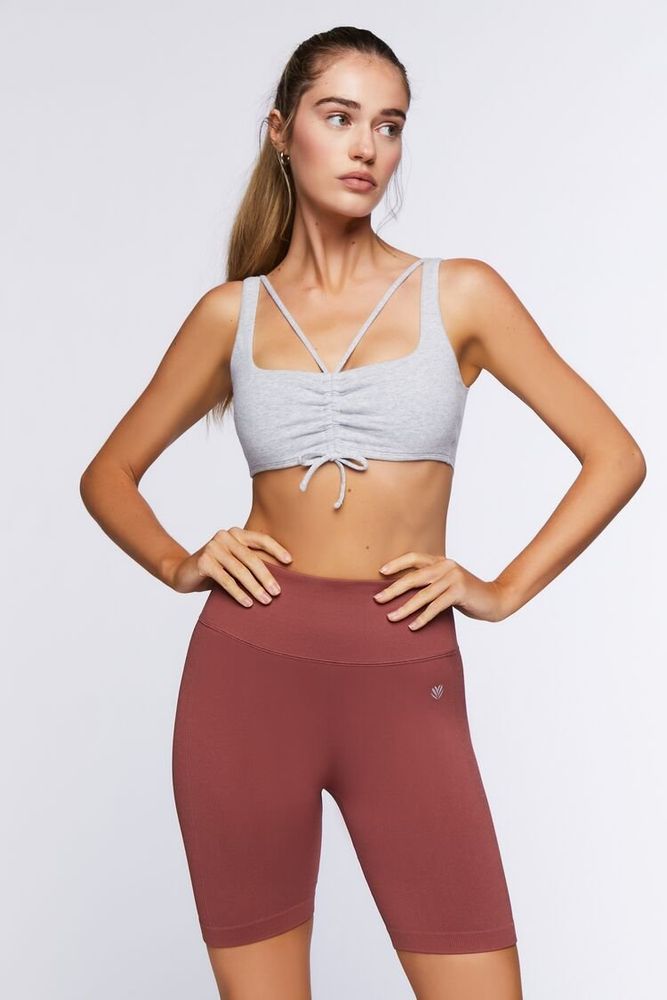 Forever 21 Women's Active Seamless Biker Shorts in Brick Large | Dulles  Town Center