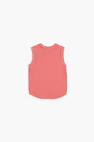 Girls Rib-Knit Tank Top (Kids) in Pink, 13/14