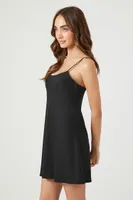 Women's Cami Fit & Flare Mini Dress in Black Small