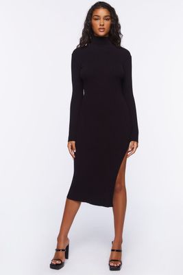 Women's Ribbed Midi Sweater Dress