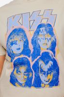 Women's Kiss Graphic T-Shirt in Cream, 0X