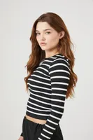 Women's Striped Seamless Top