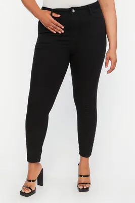 Women's High-Rise Skinny Jeans in Black, 12