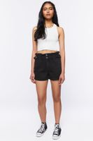 Women's Corduroy Paperbag Shorts Large