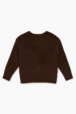 Kids Pajama Sweater (Girls + Boys) in Brown, 13/14