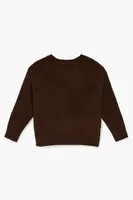 Kids Pajama Sweater (Girls + Boys) in Brown, 11/12