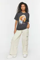 Women's Dolly Parton Graphic T-Shirt in Charcoal Small