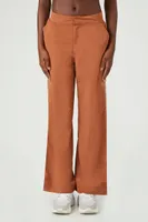 Women's Active Contrast Zip-Up Pants in Chestnut, XS