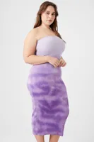 Women's Dip-Dye Tube Bodycon Dress in Orchid, 3X