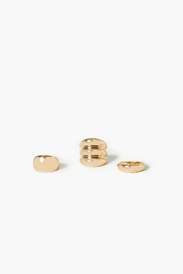 Women's Thick Ring Set in Gold, 7