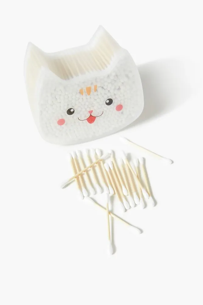 Cat Cotton Buds - 300 pack in White