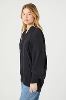 Women's French Terry Drop-Sleeve Hoodie Small