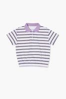 Girls Striped Polo Shirt (Kids)