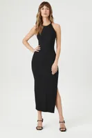 Women's Ribbed Knit Racerback Bodycon Dress