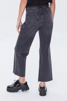 Women's Recycled Cotton High-Rise Straight Jeans Washed Black,