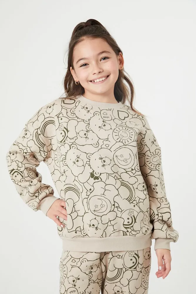 Girls Care Bears Print Pullover (Kids) Yellow,