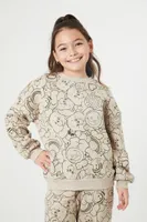 Girls Care Bears Print Pullover (Kids) in Yellow, 13/14