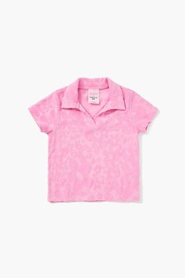 Girls Barbie® Floral Top (Kids) in Pink, 11/12
