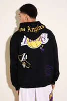 Men Los Angeles Lakers Embroidered Hoodie in Black Small