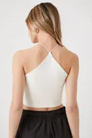 Women's Contour Crop Top in Vanilla, XL