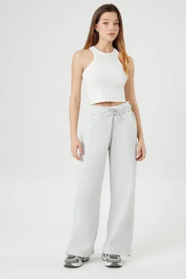 Forever 21 Women's Drawstring Lounge Pants in Heather Grey Small