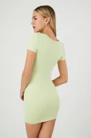 Women's Contour Reversible Mini Dress Pistachio/Olivine