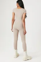 Women's Seamless Short-Sleeve Jumpsuit