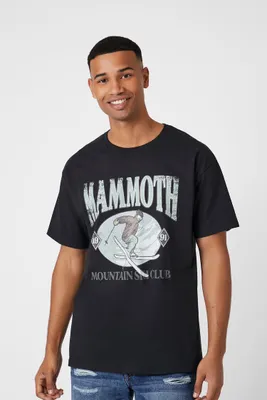 Men Mammoth Mountain Ski Club Tee in Black, XXL