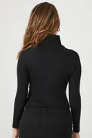 Women's Cutout Turtleneck Sweater