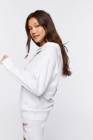 Women's Angelic Graphic Zip-Up Hoodie in White Small