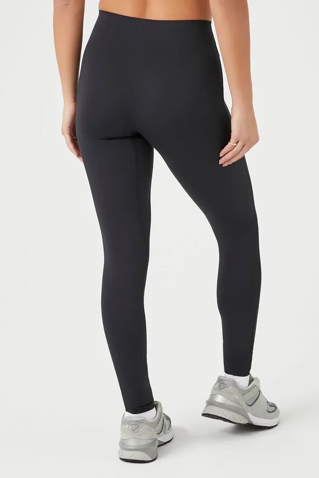 Forever 21 Women's Active High-Rise Leggings in Black Medium