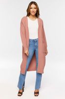 Women's Open-Front Longline Cardigan Sweater