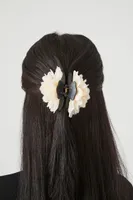 Flower Claw Hair Clip in Nude