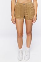 Women's Diamond Print Corduroy Shorts in Pine Bark Medium