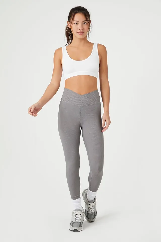 Solid Seamless Ribbed Leggings