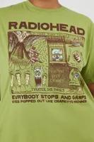 Women's Radiohead Graphic T-Shirt in Green, 2X