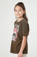 Girls Metallica Graphic T-Shirt (Kids) in Tan, 7/8