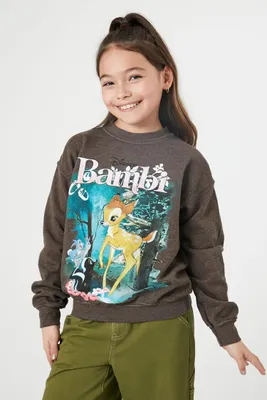 Girls Bambi Graphic Pullover (Kids) in Brown, 11/12