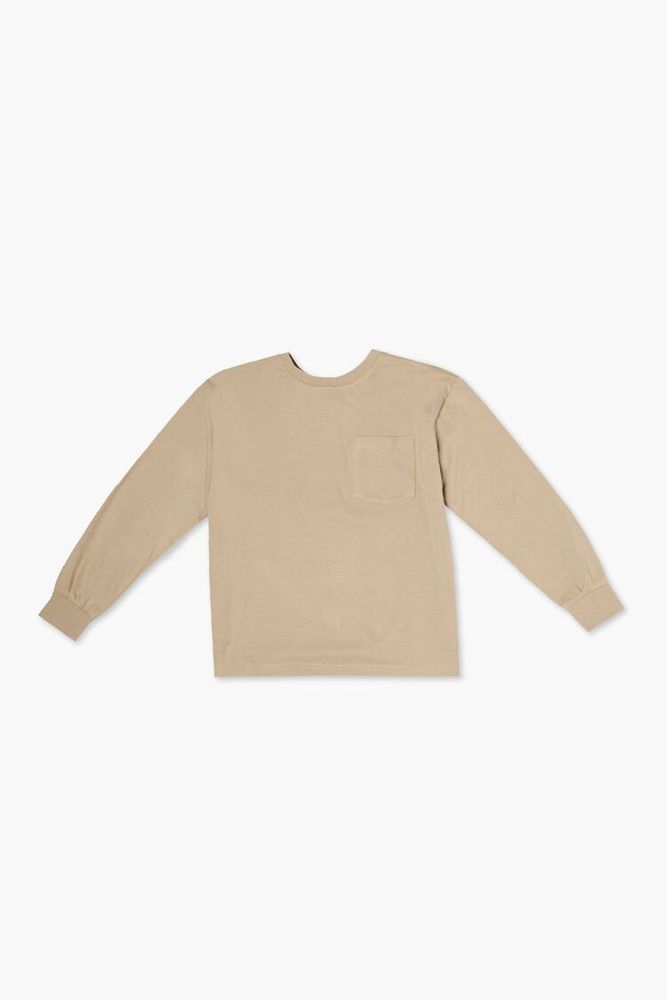 Kids Patch Pocket Top (Girls + Boys) in Tan, 11/12