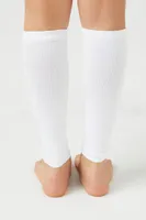 Fitted Leg Warmers in White